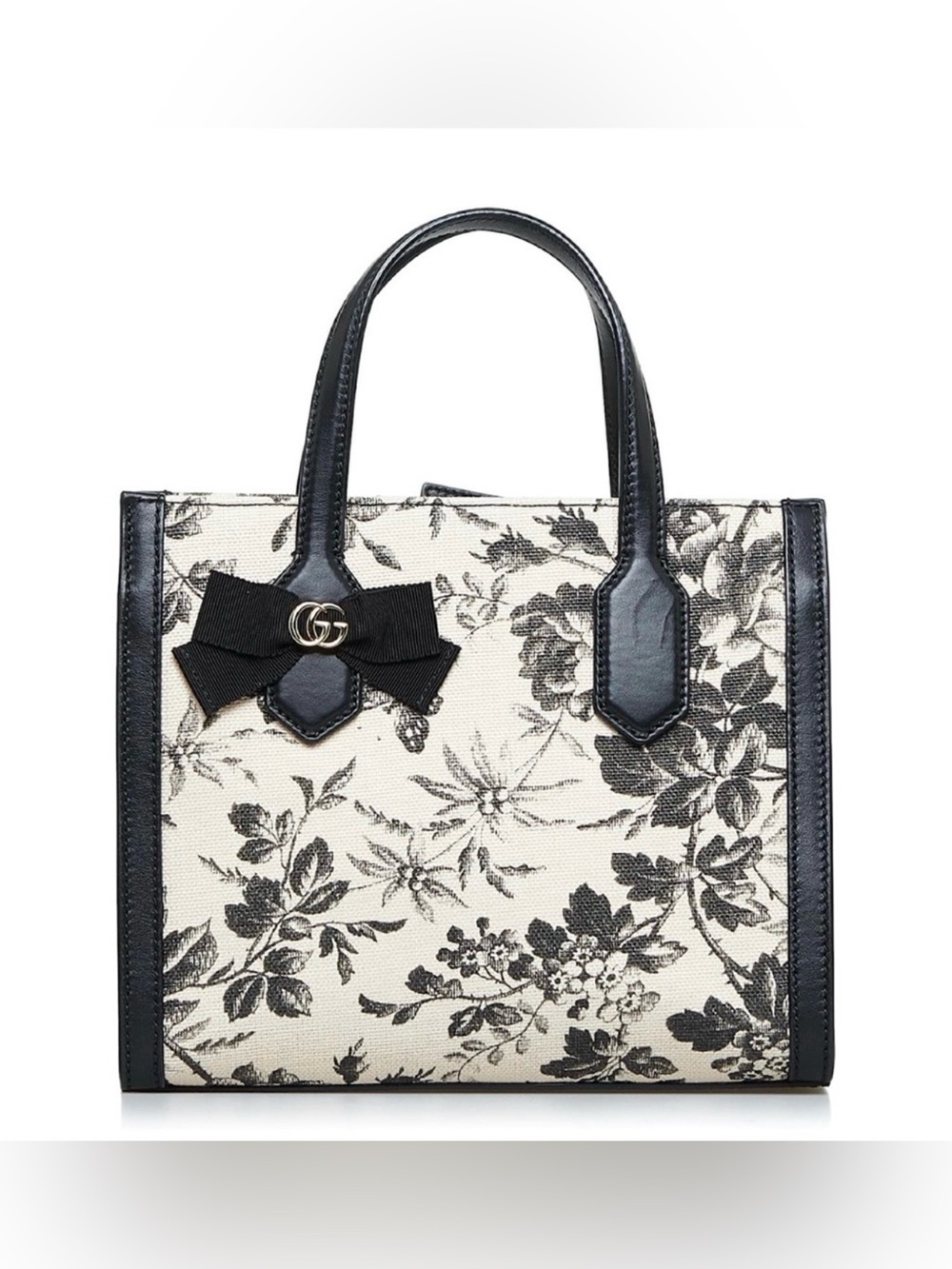 Gucci Brown Herbarium Satchel Black
Beige tote